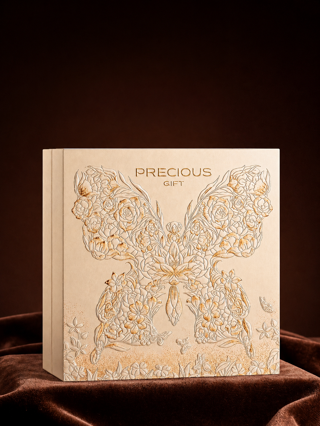 Custom Lid and Base Box | 7" × 7" × 1.7" | Jewelry Display | Product Replaceable
